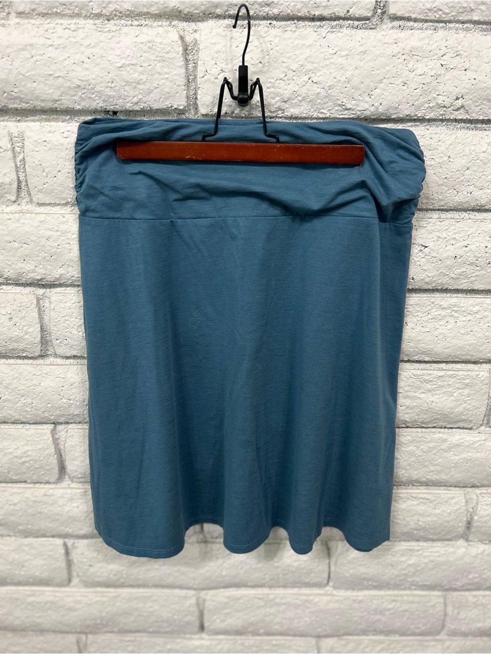 North River Outfitters Skirt Womens Light Blue Stretch Pull On Casual NWT